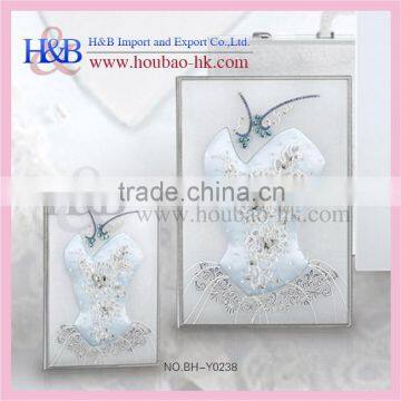 H&B Elegant Acrylic White Cover 8x12 Wedding Photo Albums