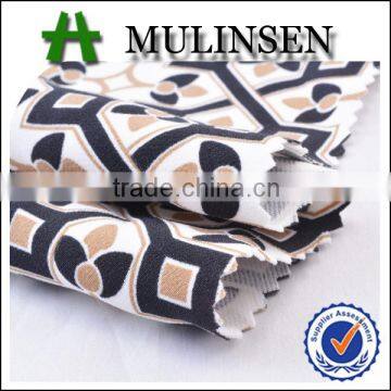 Shaoxing Mulinsen print new woven 4 way stretch elastic clothing fabric