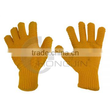 Knit Wrist PVC Criss-cross Gripper Glove