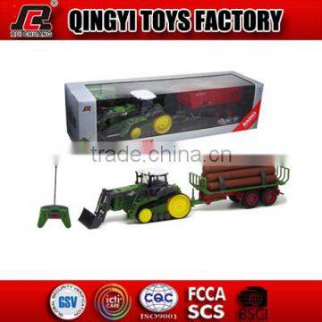 1:28 RC Farm Tractor Radio trucks with trailer toys