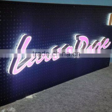 Outdoor Advertising Sign Acrylic Letter With LED Light