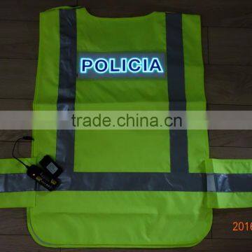 PYL-EL-SV001-PA-AA High brightness & Good quality EL Safety vest