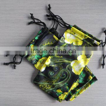 microfiber pouch eyeglass sunglass pouch heat transfer printing double pull customized