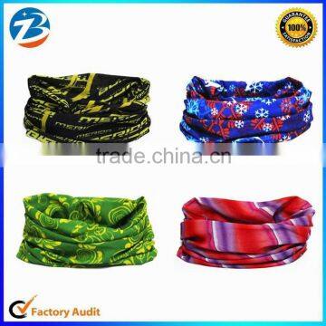 Fashion Printed Polyester Seamless Outdoor Sports Tube Bandana Hat