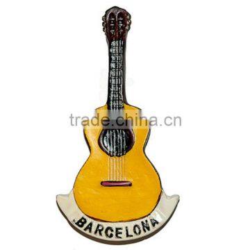 resin souvenir 3D Barcelona Guitar spain fridge magnet