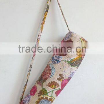 Cotton Shoulder Bag Yoga Bag Handmade Yoga Mat Bag Cross body Bag Unisex Bag Embroidery Yoga Bag Vintage Yoga Bag