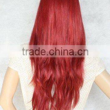 Long Curly Pink Lady Gaga Synthetic Hair Cosplay Wig