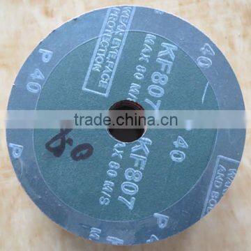 4"round hole aluminium oxide abrasive fiber disc