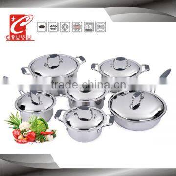 12Pcs best selling hot chinese products stainless steel cookware set