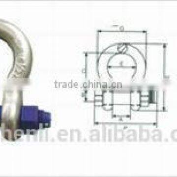 Mrine Hardware Electric Galvanized Screw Pin Bow Shackle photo-3