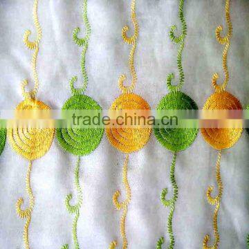 China supplier Colored circular African emboridery fabric