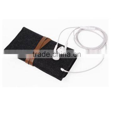 make to order high quanlity felt cell phone pouch felt mobile phone case