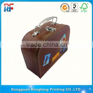 Customized White Colour Paper Cardboard Suitcase