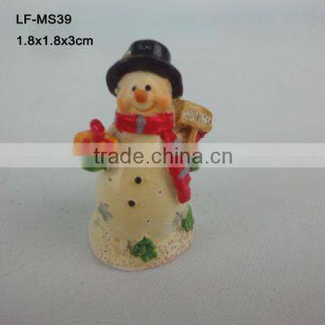 Miniature christmas snowman garden decoration