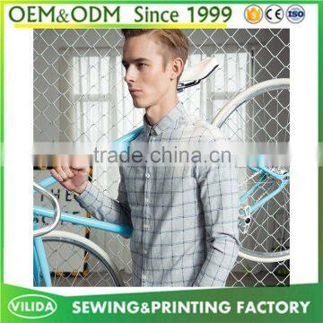 Custom Made High Qulity Men's 100% Cotton Quick Dry Casual Checked Shirt photo-6