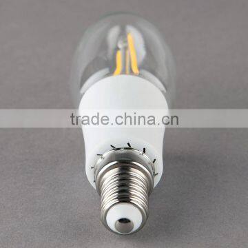 Haining Candle Light Vintage Led Filament Bulb C35 2w Color Plastic Light Source 2W E14 110V photo-4