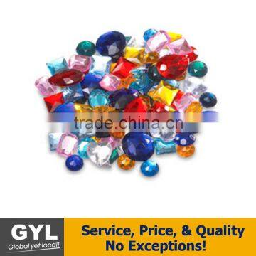 ACRYLIC GEM STONESbling multicolor sheet Rhinestone Gem self adhesive stickers(diamond)