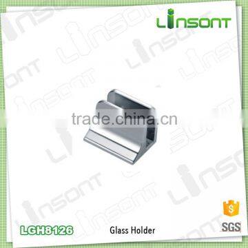 High quality zinc alloy metal clips glass parts glass support