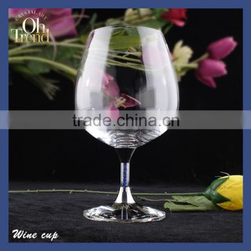 Popular customized large wine glass/ Wine glasses/ brandy glass for wedding