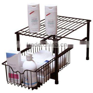 Stackable Kitchen Cabinet Under Sink Basket photo-2