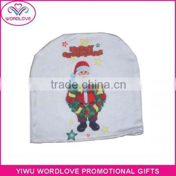 custom logo adjustable size printing spandex&polyester elastic advertising car headrest cover