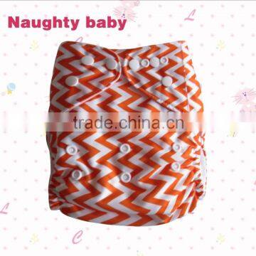 2016 Free Shipping Hot Sale New Arrival Zigzag Printed Baby Boy Girl Pocket Cloth Diaper Eco Friendly Baby Nappy photo-4