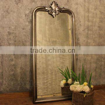 Large Decorative Wall Mirror With Antique Silver Leaf Finish - Joline Series