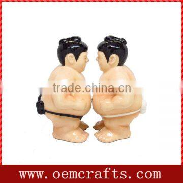 2014 brand new Japanese sumo wresting Salt Shaker Ceramic