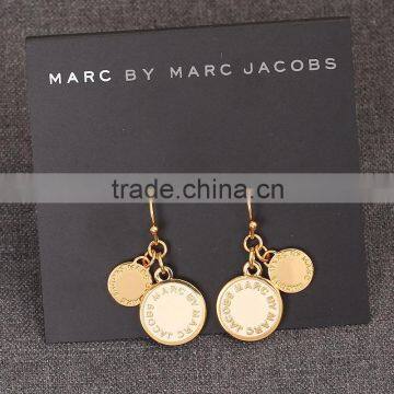 2016 Best Selling Two Round Coin Shape Gold Jhumka Earrings photo-3