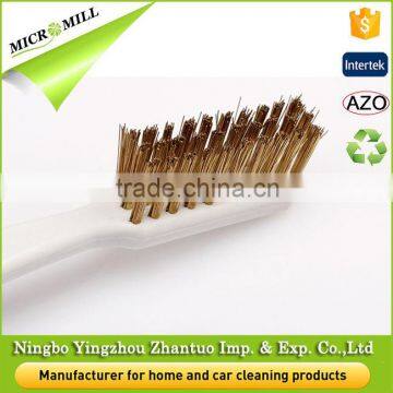 3 Piece Mini Wire Detail Bristle Brush, Bass Steel Bristle Brush for Car Cleaning photo-3