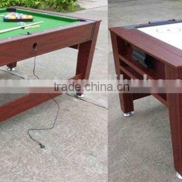 Classic wooden air hockey pool table 2 in1 multi game table for sale