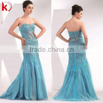 2014 new arrival evening dinner dress patterns of lace evening dress