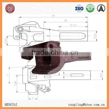 Train railroad vehicle coupler parts