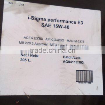 The Eni Sigma Performance E3 15W40 Lubricant