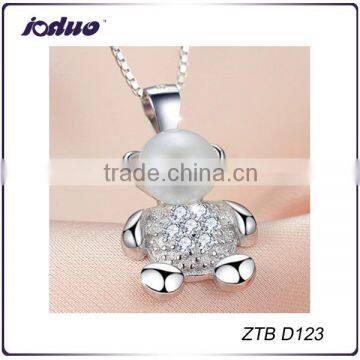 Wholesale Bear Pendant 925 Sterling Silver Jewelry