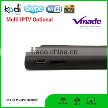 mini android hot sales Set Top Box M85 Android 4.4 Wifi Bluetooth 1G/8G Amlogic S805 Smart Tv Box Android Free Remote Control