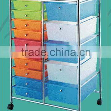 15 -PP Plastic Storage Drawer Organizer Trolley With Wheels Furniture photo-4