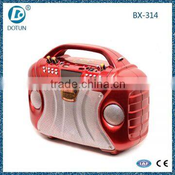 Mini red loud bluetooth portable music speaker professional