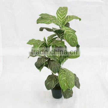 Cheap Artificial Big Leaves Pant Trees Plastic Trunk Bonsai photo-2