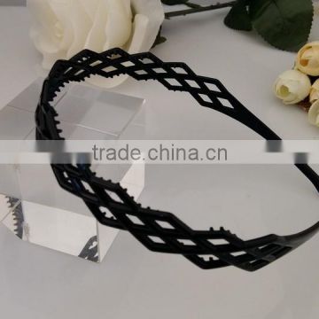 Ladies' stylish hair band black plastic hollow out headband