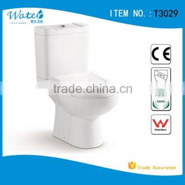 T3029 Toilet modern design two piece washdown toilet bowl