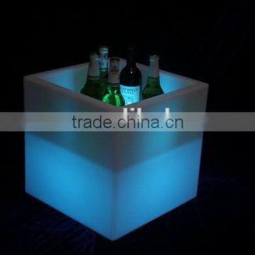 Led Illuminated Rectangle or Square or Tall Round Big Beer Ice Bucket photo-4