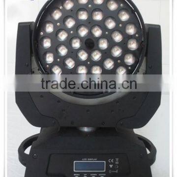 36x18 led moving head wash dmx with zoom