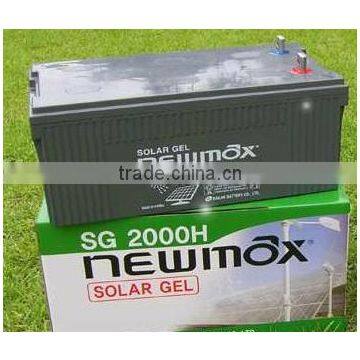 Newmax 12V 200Ah Solar Gel Battery- Deep Cycle solimax SG2000H