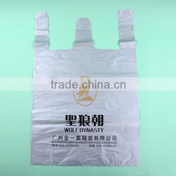 Guangzhou Zhongzhou plastic bag factory vest style plastic garmen bag