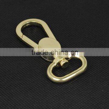 Gold zinc alloy swivel eye snap hook for handbag and backpack