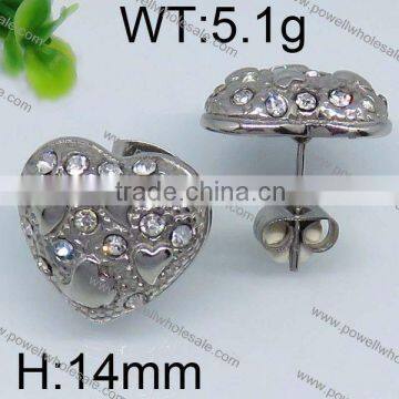 Newly wholesale steel color earring stand for women