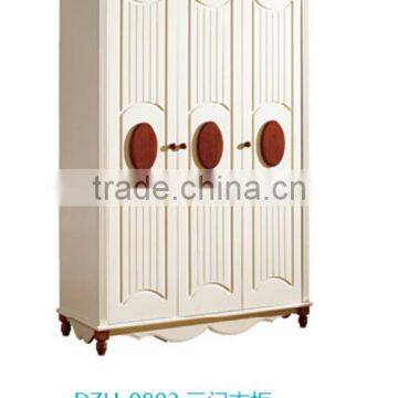 White Wooden Wardrobe for Mediterranean Style Bedroom Furniture Design photo-2