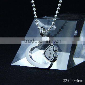 High Quality Jewelry 24K Gold Plated Broken Heart Pendant photo-5