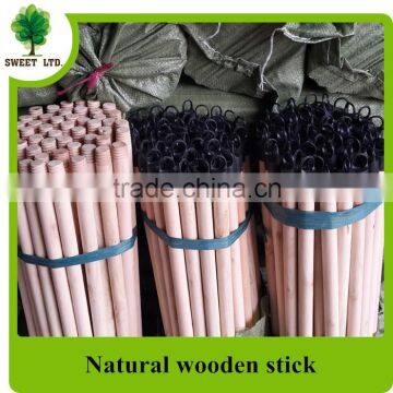 wooden broom handle factory price with made in china plastic cap